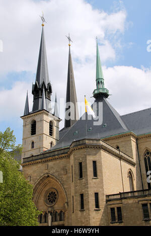 La cattedrale di Notre-dame in Lussemburgo Foto Stock