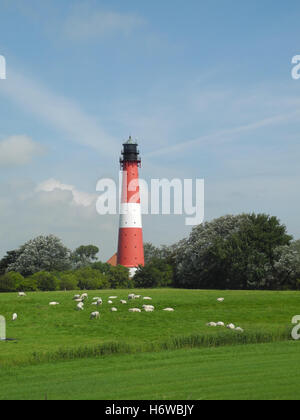 Faro di pellworm Foto Stock