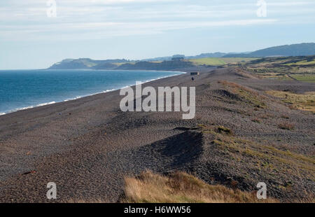 Banca di scandole a salthouse, North Norfolk, Inghilterra Foto Stock