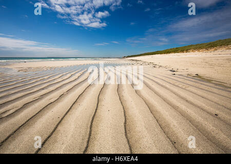 Spiaggia Tresness; Sanday; Orkney; Regno Unito Foto Stock