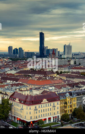Skyline vienna donau-city Foto Stock
