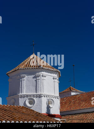 Iglecia de Encarnación in Comares, piccole nella comarca di Axarquía, provincia di Malaga, Andalusia, Spagna Foto Stock