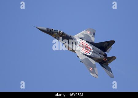 Un Polish Air Force Mikoyan MiG-29A Foto Stock