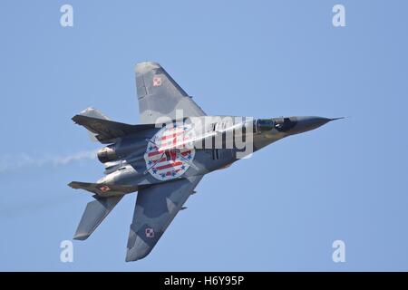 Un Polish Air Force Mikoyan MiG-29A Foto Stock