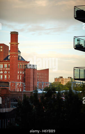 Manchester Salford Deva centro città Deva Office Park eccezionale sviluppo commerciale ex Threlfall's Brewery sito Foto Stock