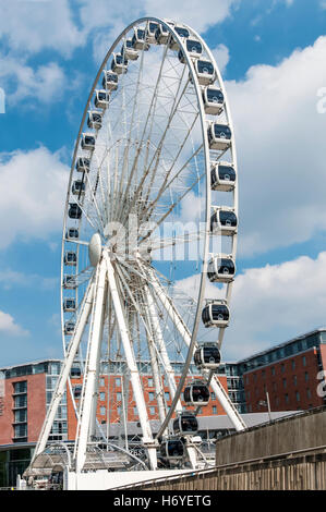 La ruota di Liverpool. Foto Stock