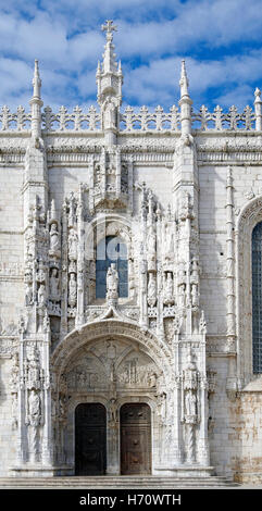 Il Monastero di Jeronimos e la chiesa di S Maria, Belém Foto Stock