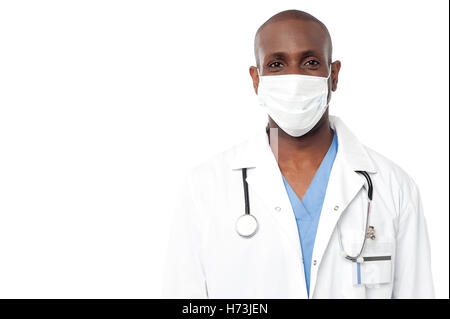 Medico medico medic medical practicioner guy carriera di successo del lavoro di successo singolo isolato medicalmente medical american Foto Stock