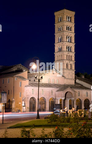 Chiesa di Santa Maria in Cosmedin, piazza Bocca della Verita', Roma, Italia, Europa Foto Stock