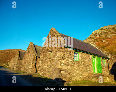 Ripristinato pre-carestia nel paese Co. Kerry, ora il Cill Rialaig rifugio di artisti Foto Stock