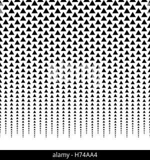 Orizzontalmente ripetibile sullo sfondo di mezzotono / fading pattern dall'alto. Illustrazione Vettoriale