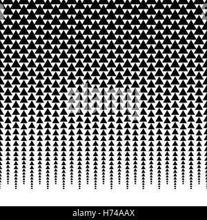 Orizzontalmente ripetibile sullo sfondo di mezzotono / fading pattern dall'alto. Illustrazione Vettoriale