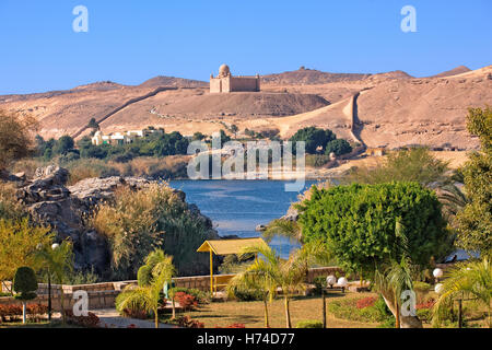 Il Mausoleo di Aga Khan in Aswan, Egitto Foto Stock