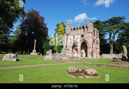 Dryburgh Abbey in Melrose area, Scozia Foto Stock