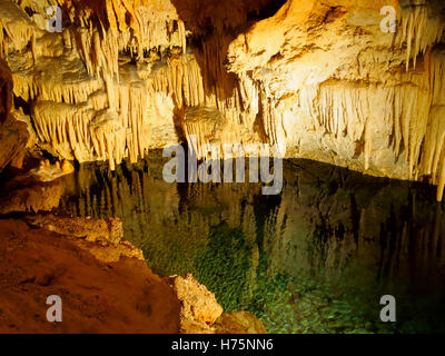 La Grotta dei Cristalli, parrocchia di Hamilton, Bermuda Foto Stock