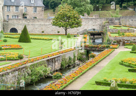 Parco idilliaco in Vannes, un comune nel dipartimento di Morbihan, in Bretagna nel nord-ovest della Francia Foto Stock