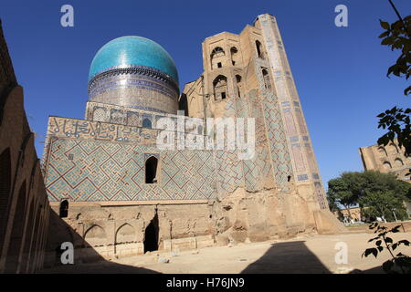 La Moschea Bibi-Khanym, Samarcanda, Uzbekistan. Foto Stock