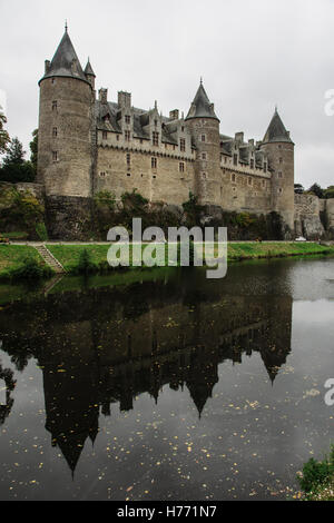 Il castello di Josselin, Brittany, Francia Foto Stock