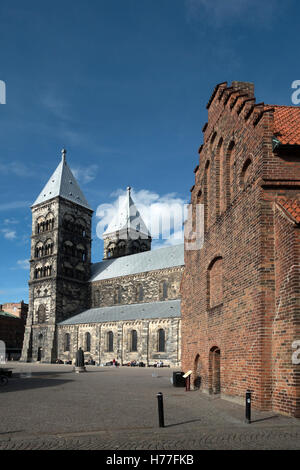 La Svezia, Lund, Cattedrale, Domkyrkan Foto Stock