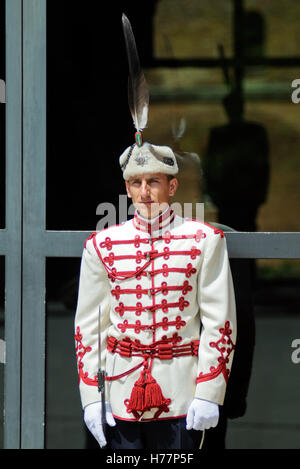 Guardia Presidenziale a Sofia, Bulgaria. Foto Stock