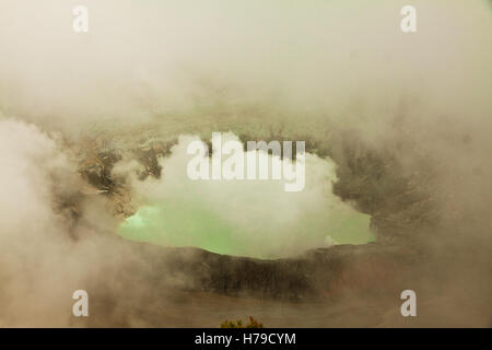 Vulcano Poas, Costa Rica Foto Stock