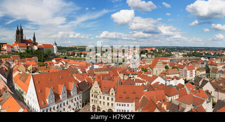 Vista di Meissen, Bassa Sassonia, Germania Foto Stock