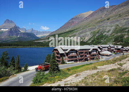Molti hotel di Glacier, Montana, USA Foto Stock