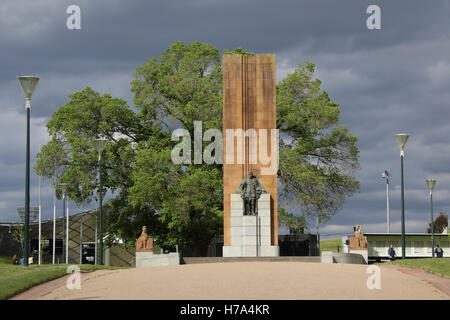 Re Giorgio V Memorial nella Kings Domain park a Melbourne. Foto Stock