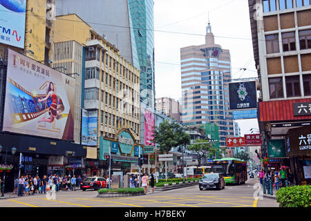 Scena di strada Macao Cina Foto Stock