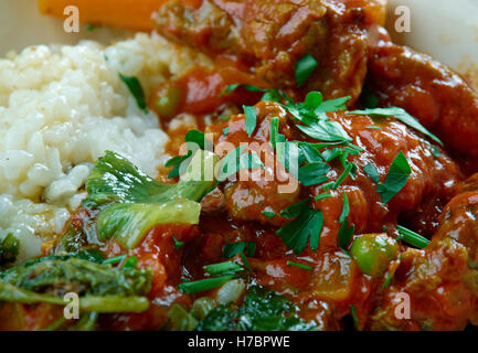 Rabo Encendido - stile cubano coda di vitellone stufato. piatto cubano-americana Foto Stock