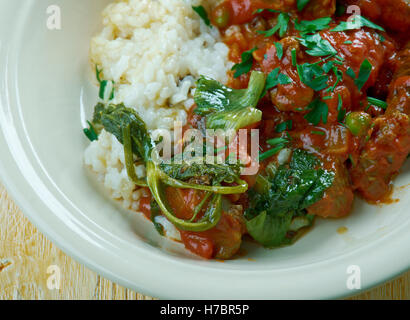 Rabo Encendido - stile cubano coda di vitellone stufato. piatto cubano-americana Foto Stock