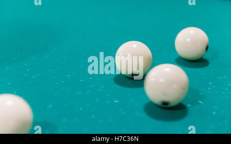 Sparse palle da biliardo Foto Stock