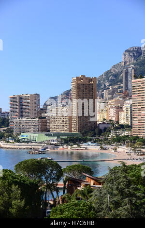 Resorts e edifici ad alta, il Principato di Monaco Foto Stock