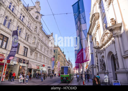 I tram in Garz, Austria Foto Stock