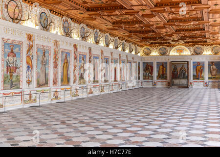 Interno di Ambras Castlet, Innsbruck, Austria Foto Stock