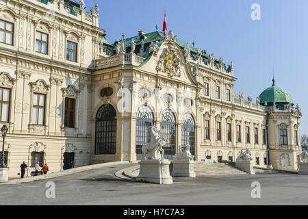 Il Palazzo del Belvedere di Vienna, Austria Foto Stock