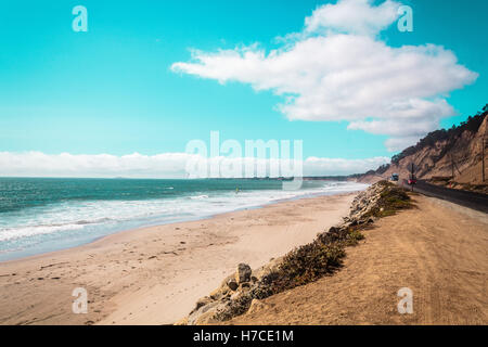 Foto di vista oceano dalla costa della California, Stati Uniti Foto Stock