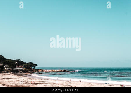 Foto di vista oceano dalla costa della California, Stati Uniti Foto Stock