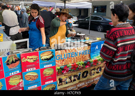 Sud Americana foodstall al Grassmarket, Edimburgo, Scozia, Regno Unito Foto Stock