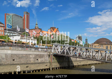 Amburgo Del Mar beach bar sul fiume Elba, Amburgo, Germania Foto Stock