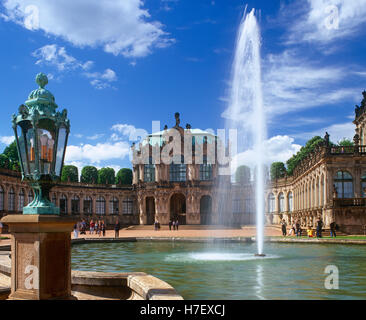 Palazzo Zwinger, Dresda, Sassonia, Germania Foto Stock