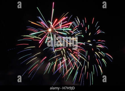 Epsom Surrey, Regno Unito. 5 novembre 2016. L annuale di fuochi d'artificio al gancio di Arena di Epsom è andato fuori con un bang. Credito: Julia Gavin UK/Alamy Live News Foto Stock