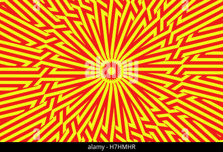 Rosso e giallo sfondo astratto Foto Stock