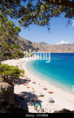 Apella Beach sull'isola greca di Karpathos, Grecia, Europa Foto Stock