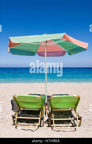 Apella Beach sull'isola greca di Karpathos, Grecia, Europa Foto Stock