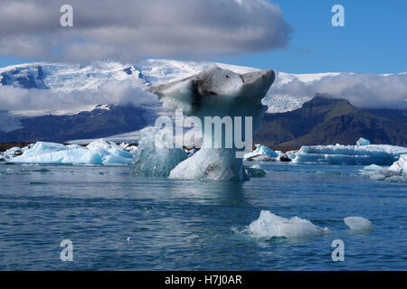 Jökulsárlón laguna iceberg, Islanda Foto Stock