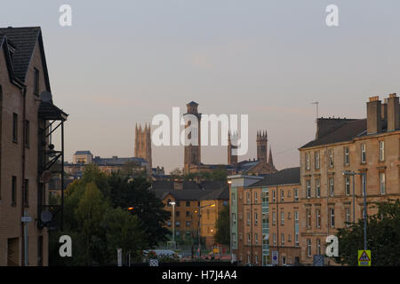 Park Circus torri da Finnieston in Glasgow Foto Stock