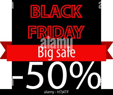 Venerdì nero vendita iscrizione modello di disegno. Venerdì nero banner. Illustrazione Vettoriale Illustrazione Vettoriale