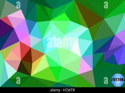 Geometrica astratta poligono vettoriale sfondo mosaico astratto Illustrazione Vettoriale