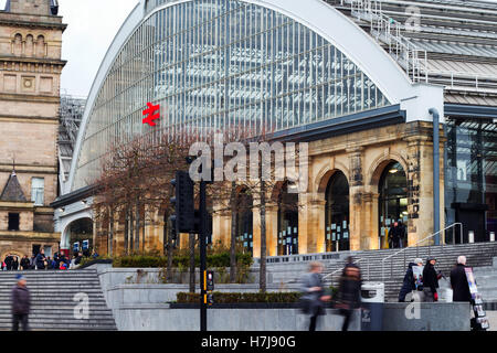 Una vista di Lime Street, Liverpool Regno Unito Foto Stock